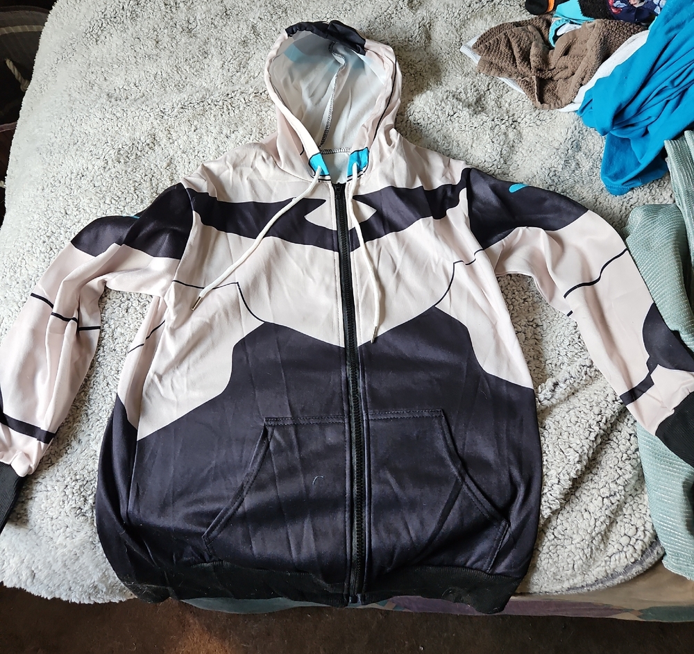 Black and White Graphic Hoodie